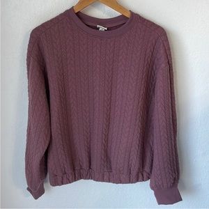 A New Day Quilted Cable Pattern Sweater‎